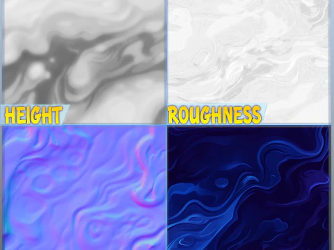 Stylized Water Seamless Texture CG Textures