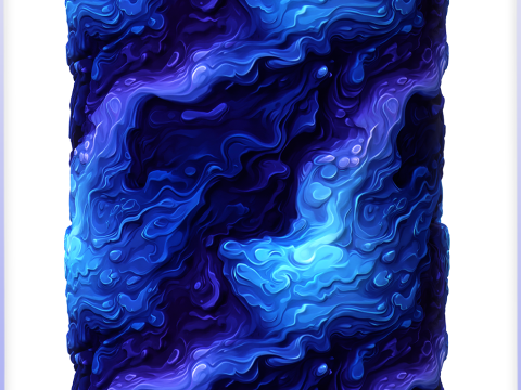 Stylized Water Seamless Texture Texturas CG