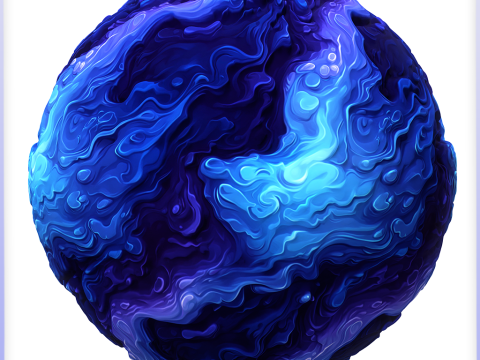 Stylized Water Seamless Texture Texturas CG
