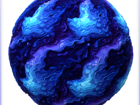 Stylized Water Seamless Texture Texturas CG