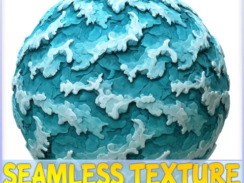 Stylized Water Seamless Texture Texturas CG