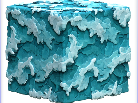 Stylized Water Seamless Texture CG Textures