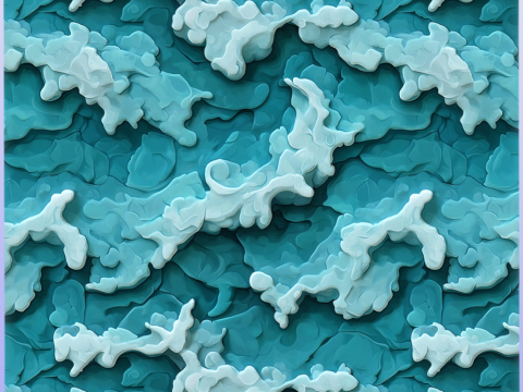 Stylized Water Seamless Texture CG Textures