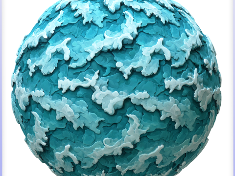 Stylized Water Seamless Texture CG Textures