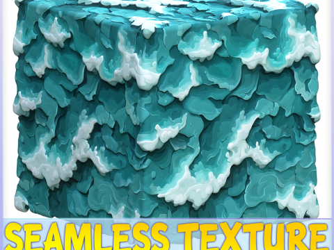 Stylized Water Seamless Texture Texturas CG