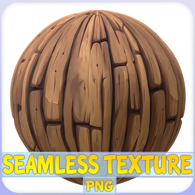 Stylized Wood Seamless Texture CG Textures .c4d .max .obj .3ds .fbx .stl .blend