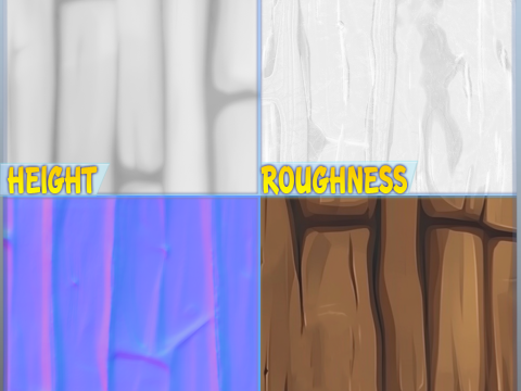 Stylized Wood Seamless Texture CG 텍스쳐