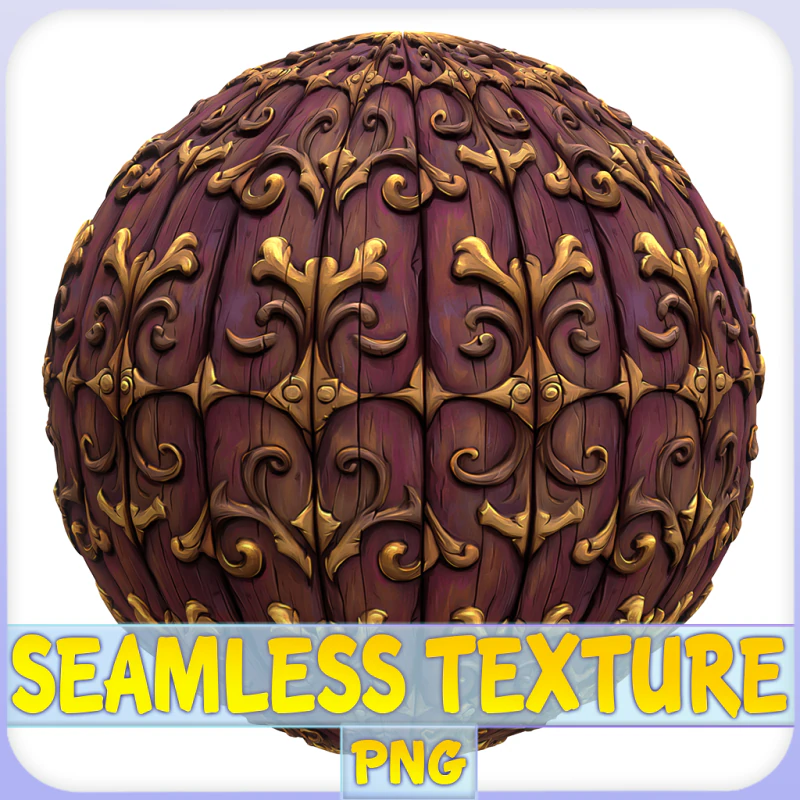 Stylized Wood Seamless Texture CG Textures .c4d .max .obj .3ds .fbx .stl .blend 