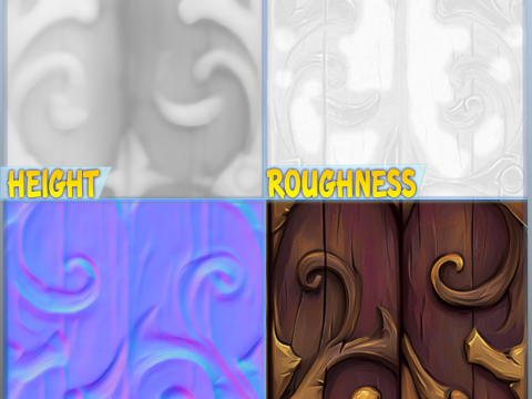 Stylized Wood Seamless Texture CG Dokuları