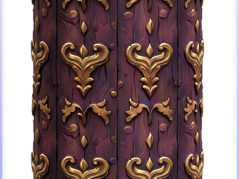 Stylized Wood Seamless Texture CG テクスチャ