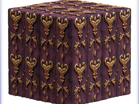 Stylized Wood Seamless Texture CG テクスチャ