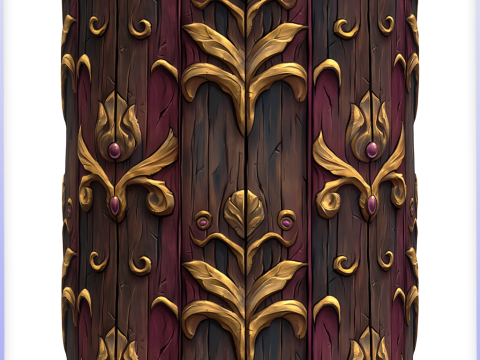 Stylized Wood Seamless Texture CG टेक्स्चर्स