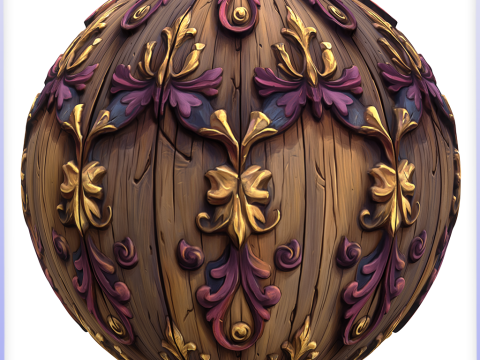 Stylized Wood Seamless Texture CG テクスチャ