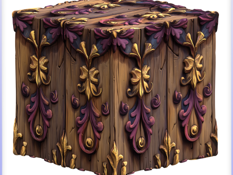 Stylized Wood Seamless Texture CG テクスチャ