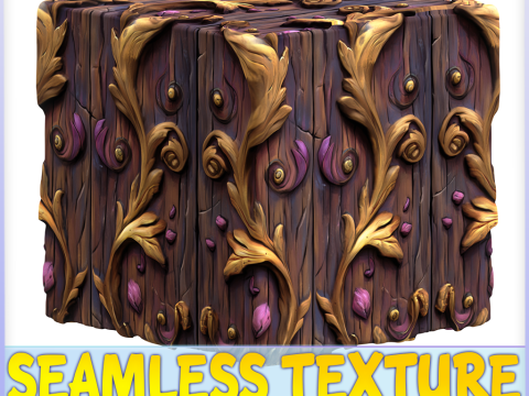 Stylized Wood Seamless Texture CG Texturen