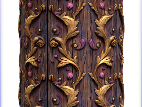 Stylized Wood Seamless Texture CG Tekstury