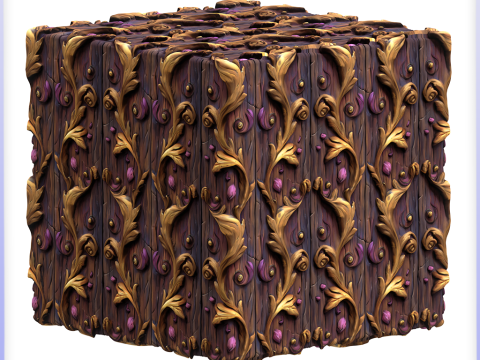 Stylized Wood Seamless Texture CG Tekstury