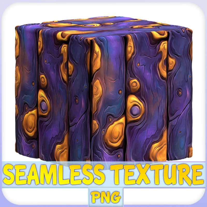 Stylized Wood Seamless Texture CG Textures .c4d .max .obj .3ds .fbx .stl .blend