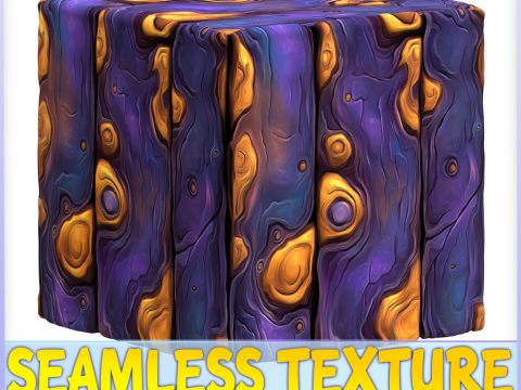 Stylized Wood Seamless Texture CG 纹理