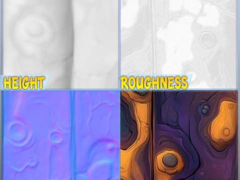 Stylized Wood Seamless Texture CG 텍스쳐