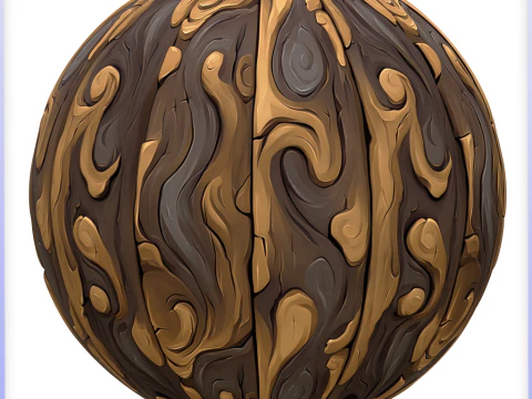 Stylized Wood Seamless Texture CG Textures