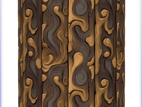 Stylized Wood Seamless Texture CG Textures