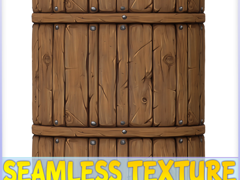 Stylized Wood Seamless Texture CG Текстури