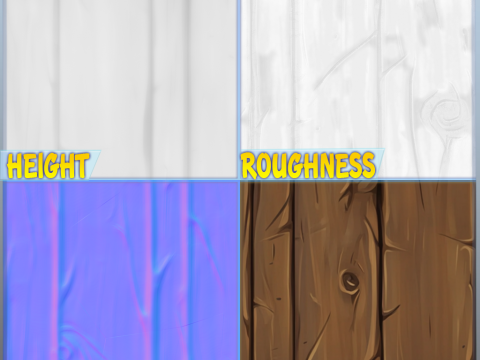 Stylized Wood Seamless Texture CG Textures
