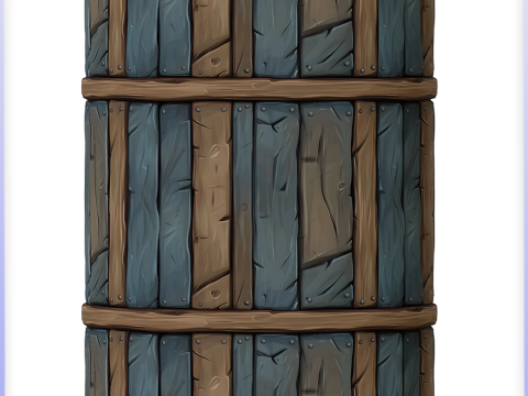Stylized Wood Seamless Texture CG テクスチャ