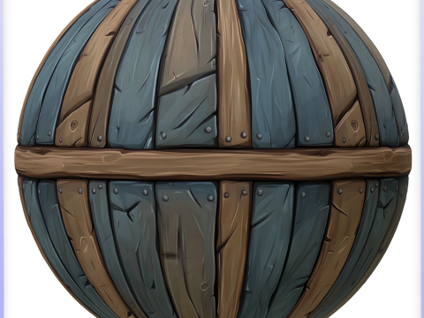 Stylized Wood Seamless Texture CG テクスチャ