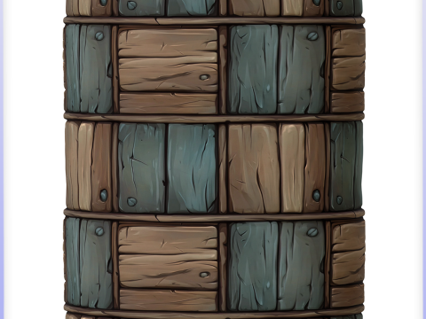 Stylized Wood Seamless Texture CG टेक्स्चर्स