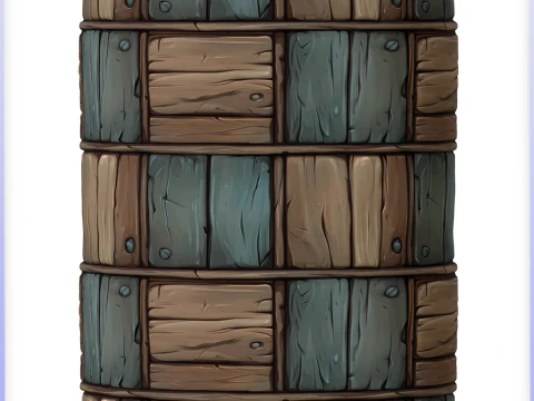 Stylized Wood Seamless Texture CG Textures