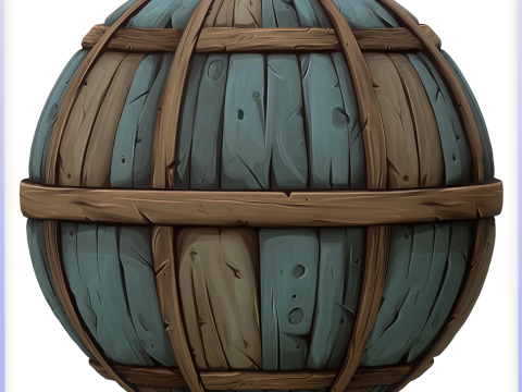 Stylized Wood Seamless Texture CG Текстуры