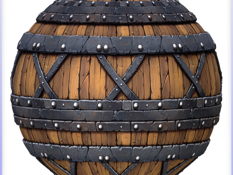 Stylized Wood Seamless Texture CG テクスチャ