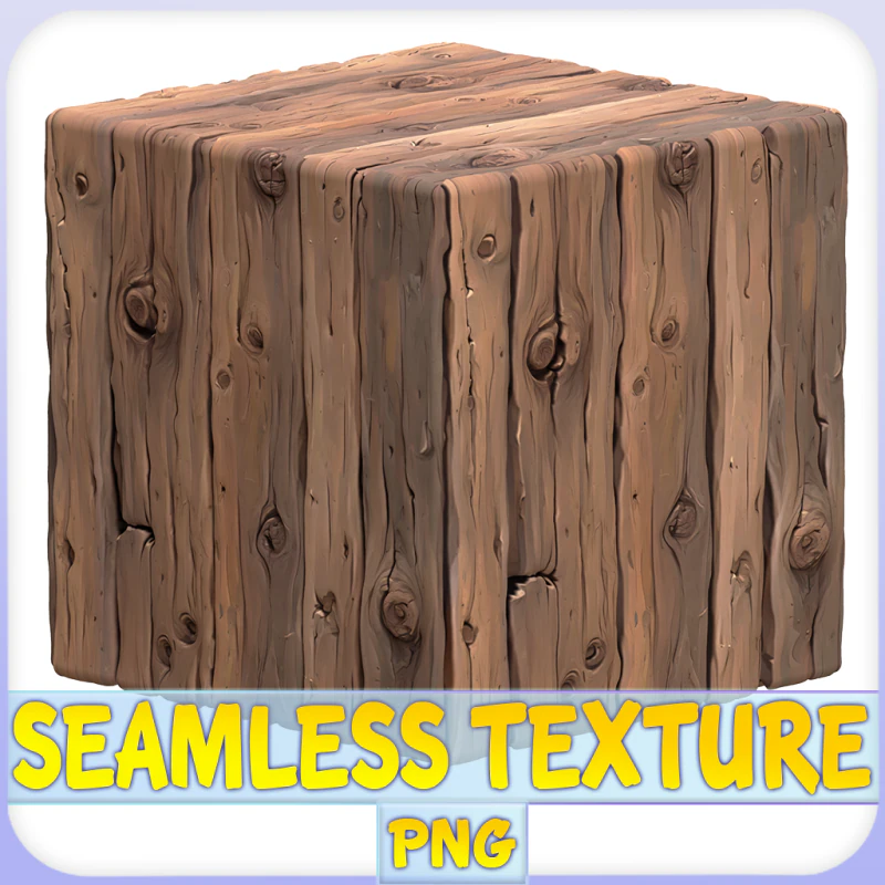 Stylized Wood Seamless Texture CG Textures .c4d .max .obj .3ds .fbx .stl .blend