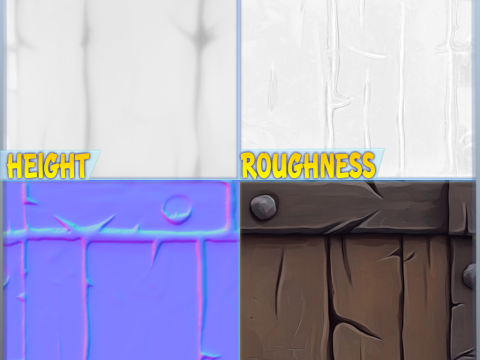 Stylized Wood Seamless Texture CG टेक्स्चर्स