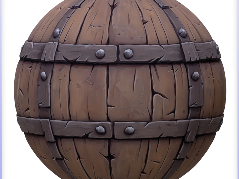 Stylized Wood Seamless Texture CG टेक्स्चर्स