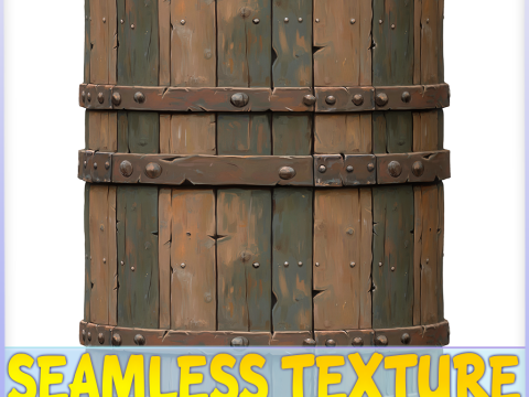 Stylized Wood Seamless Texture CG Текстуры