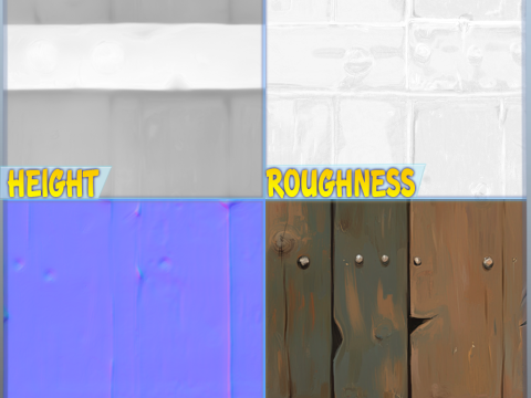 Stylized Wood Seamless Texture Texturas CG