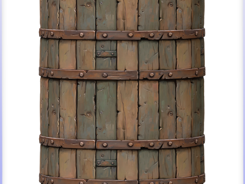 Stylized Wood Seamless Texture Tekstur CG