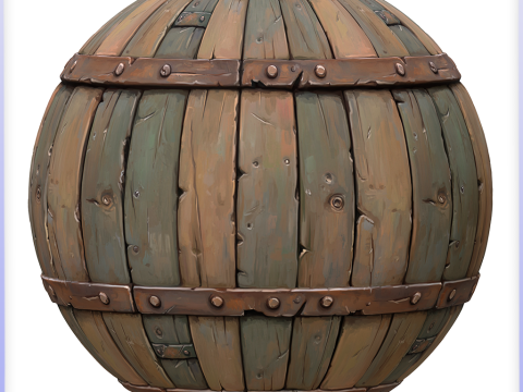 Stylized Wood Seamless Texture Tekstur CG
