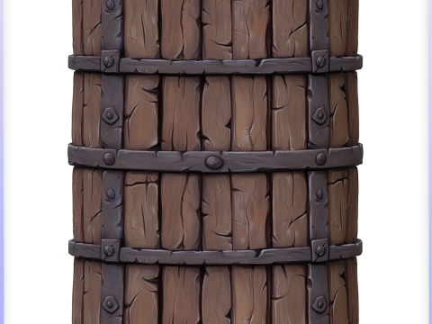 Stylized Wood Seamless Texture CG テクスチャ