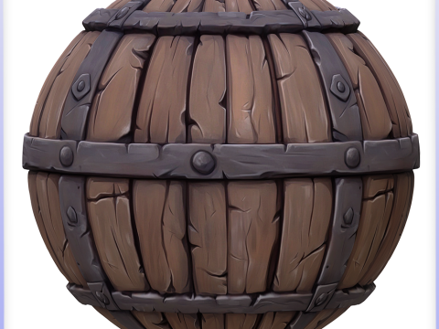 Stylized Wood Seamless Texture CG テクスチャ
