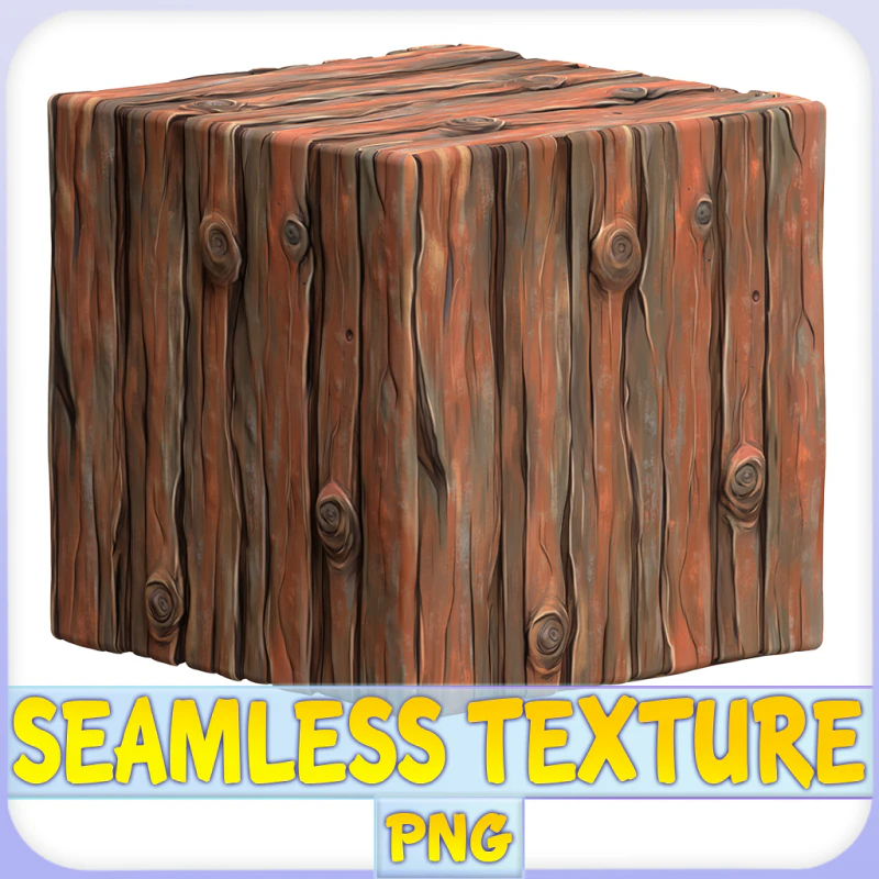 Stylized Wood Seamless Texture CG Textures .c4d .max .obj .3ds .fbx .stl .blend 