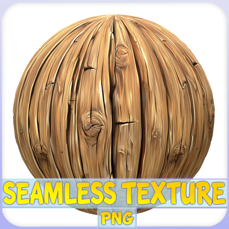 Stylized Wood Seamless Texture CG Textures .c4d .max .obj .3ds .fbx .stl .blend