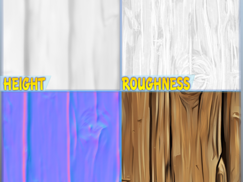 Stylized Wood Seamless Texture Texturas CG