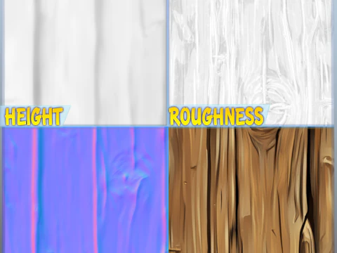 Stylized Wood Seamless Texture CG Textures