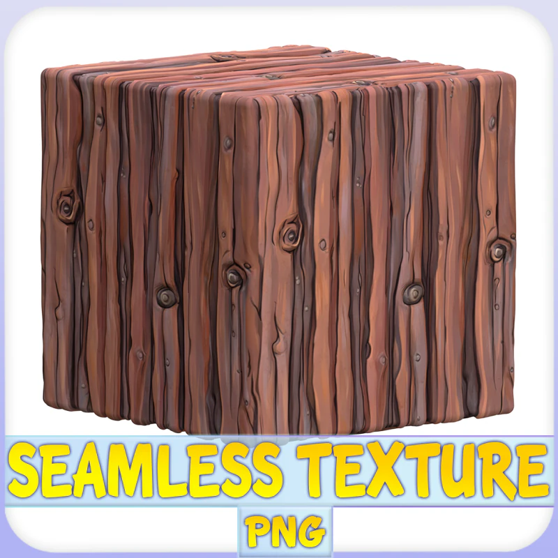 Stylized Wood Seamless Texture CG Textures .c4d .max .obj .3ds .fbx .stl .blend 