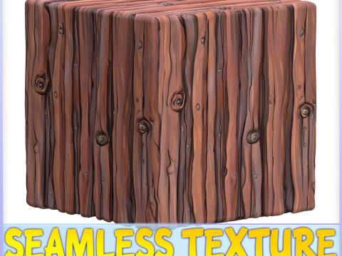 Stylized Wood Seamless Texture CG 纹理