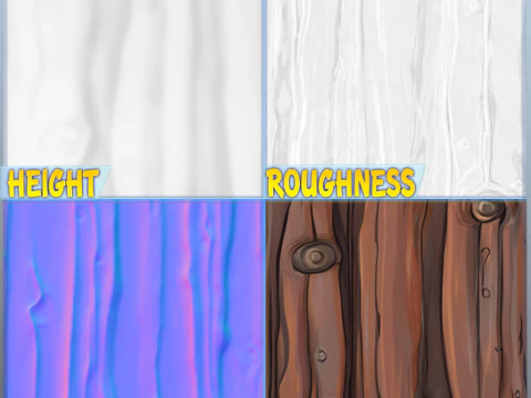 Stylized Wood Seamless Texture CG Textures